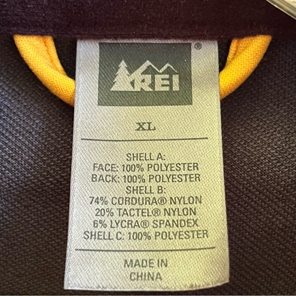 Rei Softshell Pullover Jacket Men Xlthumbholes Ye… - image 3